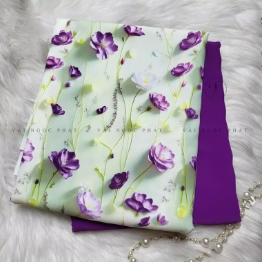 Mẫu mới vải Lụa Bảo Anh mềm mịn, mát rũ, thấm mồ hôi - Giá chỉ 150.000đ