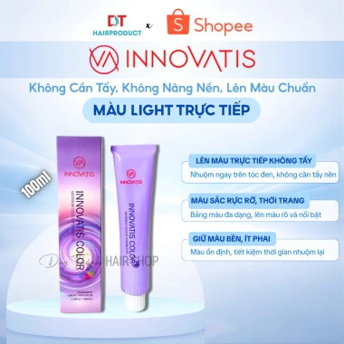 Màu Nhuộm LIGHT Trực Tiếp Innovatis 100g - Không Cần Tẩy, Không Nâng Nền, Lên Màu Chuẩn, 75.000 VND