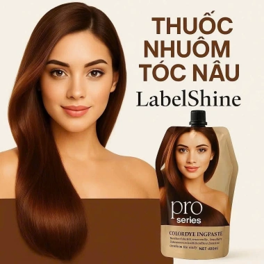 Màu Nhuộm Phủ Bạc Label Shine 500ml x2 - Đen, Nâu Tự Nhiên, Bền Màu, Giá Ưu Đãi 125k 6
