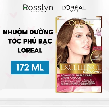 Màu nhuộm tóc L'Oreal Paris Excellence Crème 172ml: Dưỡng tóc, phủ bạc, bảo vệ gấp 3, giá chỉ 205.000₫ 2