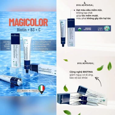Màu Nhuộm Tóc Magicolor KLERAL 100ml – Lên Màu Chuẩn, Bền Màu, Bóng Tóc 5