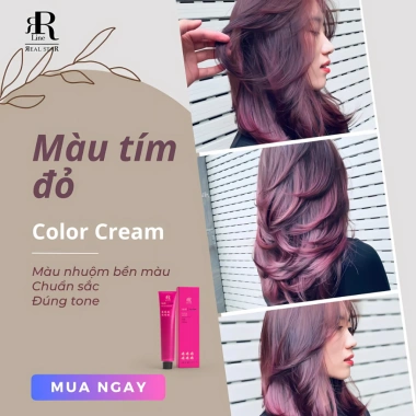 Màu Nhuộm Vĩnh Cửu RR Real Star Italy 100g Oxy Hóa Bóng Mượt Bền Màu Giá 115k 2