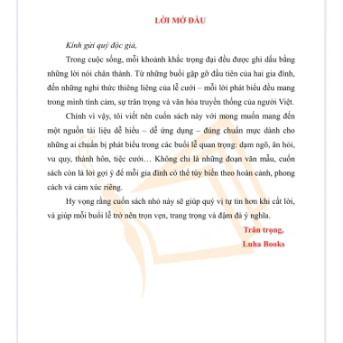 Mẫu phát biểu lễ cưới - Sách hướng dẫn lời chúc, cảm ơn, giảm giá 20% chỉ 95.000 VND 5