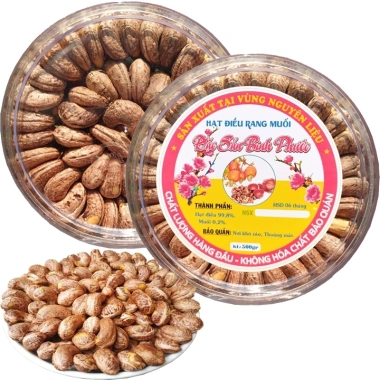 Mẫu Tết 500g Hạt Điều Nguyên Rang Muối - Xếp Hoa Đẹp Như Hình chỉ 160.000 VND