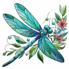 Mẫu thêu Bươm bướm - Chuồn chuồn, giấy mếch tan, bóc dán, TAYEm - 27.000₫ 7