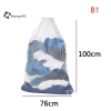 Maxgepc Túi Lưới Giặt Kích Thước Lớn Màu Trơn Dây Rút Chống Chảy Xệ - 66.852₫ 8