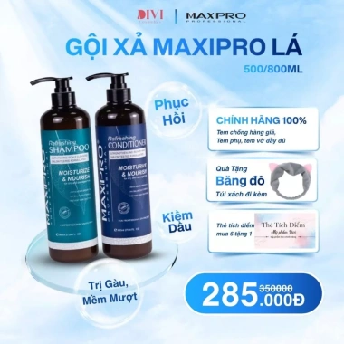 MAXIPRO Dầu gội xả dưỡng tóc mềm mượt giảm gàu ngăn gãy rụng 500/800ml - Chính hãng DiVi 279k