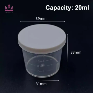 Maxrrh Ly Đo Thuốc Lỏng 10 Cái - 20/30/50 100ml, Trong Suốt, Nắp Du Lịch, 44.330₫