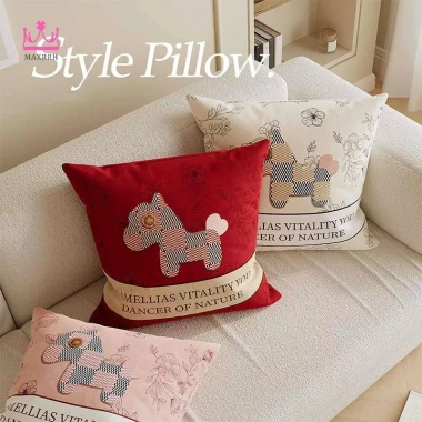 Maxrrh Ngựa Dễ Thương Sofa Phòng Khách - Vỏ Gối Tháo Rời, Giặt Được, Đệm Năm Ngựa, Giá 108.108 VND 6