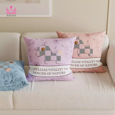 Maxrrh Ngựa Dễ Thương Sofa Phòng Khách - Vỏ Gối Tháo Rời, Giặt Được, Đệm Năm Ngựa, Giá 108.108 VND