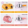 Maxrrh Nồi Sô Cô La Fondaue Điện 25W Dây 1.8m Đun Sô Cô La Nóng Chảy DIY Đơn Đôi 6