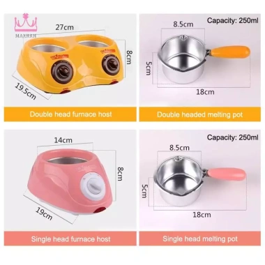 Maxrrh Nồi Sô Cô La Fondaue Điện 25W Dây 1.8m Đun Sô Cô La Nóng Chảy DIY Đơn Đôi