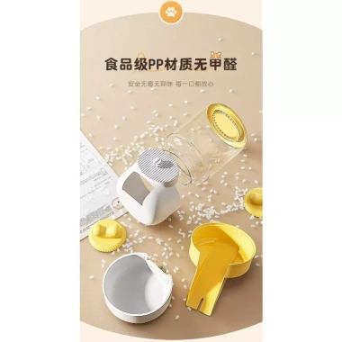 Máy ăn nước tự động không ướt, rải bi lăn cho mèo Corgi và thỏ - treo lồng, tháo rời 4