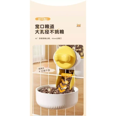 Máy ăn nước tự động không ướt, rải bi lăn cho mèo Corgi và thỏ - treo lồng, tháo rời 6