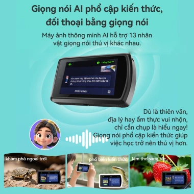 Máy Ảnh AI Mini DC310 13MP - Nhận Diện Vạn Vật Học Sinh, Trẻ Em - Giá 1.955.000