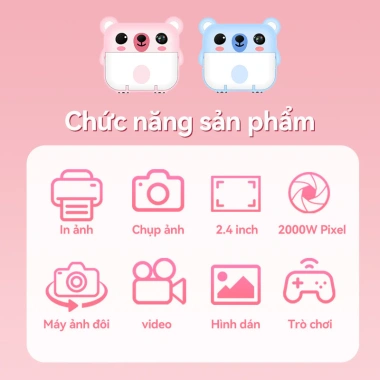 Máy Ảnh In Nhiệt Mini Y6E 20MP - Chụp Lấy Liền, Quay HD, Giá Ưu Đãi 517.000đ 7