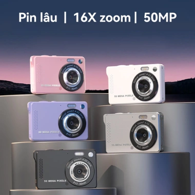 Máy Ảnh Kỹ Thuật Số CLUBLU M08 4K Zoom 50MP AF Tự Động Mini Dành Cho Học Sinh Giá Rẻ 2