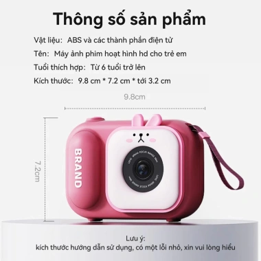 Máy ảnh kỹ thuật số mini ADM-01 720P 48MP camera trước sau + tripod cho bé cute - giá 559.000₫ 6
