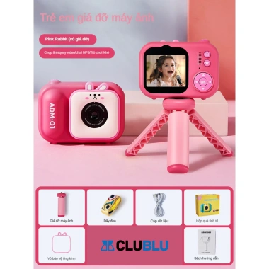 Máy ảnh kỹ thuật số mini ADM-01 720P 48MP camera trước sau + tripod cho bé cute - giá 559.000₫ 10