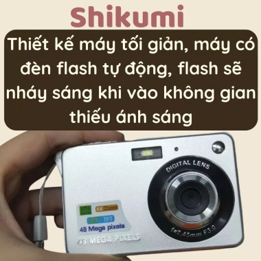 Máy ảnh kỹ thuật số mini SHIKUMI V2 48MP siêu mỏng, nhỏ gọn, tặng thẻ nhớ - Giá chỉ 690.000₫ 7
