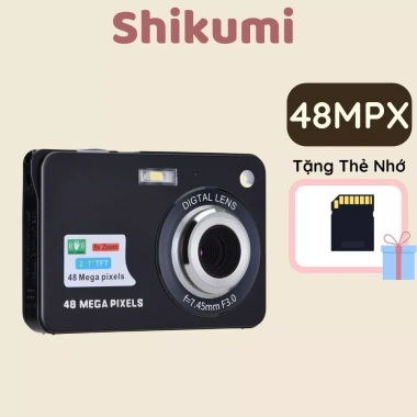 Máy ảnh kỹ thuật số mini SHIKUMI V2 48MP siêu mỏng, nhỏ gọn, tặng thẻ nhớ - Giá chỉ 690.000₫ 8