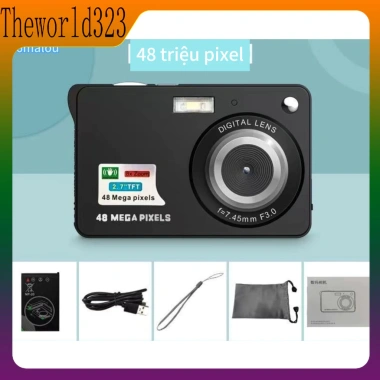 Máy ảnh kỹ thuật số mini v2 48MP - Siêu mỏng, quay video, tặng thẻ nhớ, chỉ 136k 4