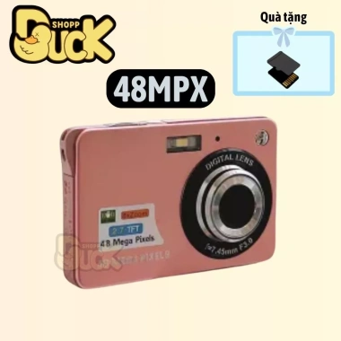 Máy ảnh kỹ thuật số mini vintage v2 48MP - Siêu mỏng, nhỏ gọn, tặng thẻ nhớ, 749.999₫