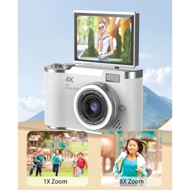 Máy ảnh kỹ thuật số YMX 007 màn hình lật 180° CCD cho trẻ em - Đọc thẻ SD/32GB, giá ưu đãi 567.600₫ 4