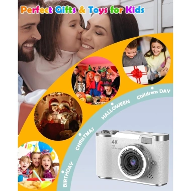 Máy ảnh kỹ thuật số YMX 007 màn hình lật 180° CCD cho trẻ em - Đọc thẻ SD/32GB, giá ưu đãi 567.600₫ 8