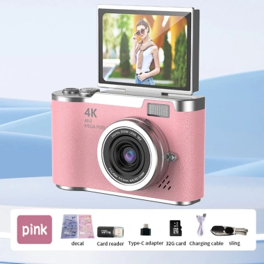 Máy ảnh kỹ thuật số YMX 007 màn hình lật 180° CCD cho trẻ em - Đọc thẻ SD/32GB, giá ưu đãi 567.600₫ 10