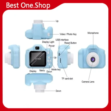 Máy ảnh mini HD cho trẻ em CLUBLU – Camera kỹ thuật số hoạt hình, tặng thẻ nhớ, thiết kế dễ thương, phù hợp bé 3 tuổi 3
