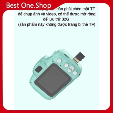 Máy ảnh mini HD cho trẻ em CLUBLU – Camera kỹ thuật số hoạt hình, tặng thẻ nhớ, thiết kế dễ thương, phù hợp bé 3 tuổi 5