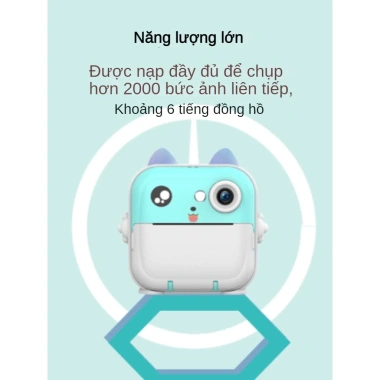 Máy Ảnh Mini In Nhiệt CLUBLU 24MP 720P Camera Cute 3 Cuộn Giấy Giá 550k 5