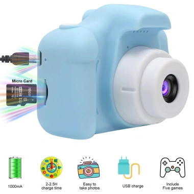 Máy ảnh mini kỹ thuật số HD cho trẻ em - Quà tặng CLUBLU, giá ưu đãi 57.720₫