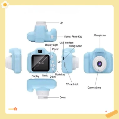 Máy ảnh mini kỹ thuật số HD cho trẻ em - Quà tặng CLUBLU, giá ưu đãi 57.720₫