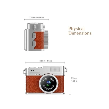Máy ảnh Mini TOP s150 1.080p - Flash LED, thiết kế nhỏ gọn, di động, quà tặng trẻ em học sinh