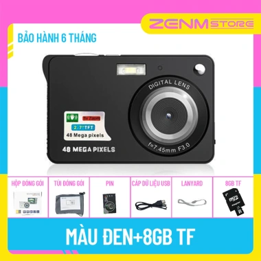 Máy Ảnh Mini V2 48MP - Quay 1.080p, Siêu Nhẹ 198g, Tặng Thẻ 8/16GB, Giá 187.600