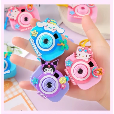 Máy ảnh mini VINATOYS chiếu hình ngộ ngĩnh cho bé - Dạ quang, treo móc khóa, chỉ 33k 7