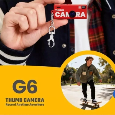 Máy ảnh móc khóa Mini G6 0.96 inch 1.080P 130° LCD TFT - Ống kính góc rộng, Flash, thẻ nhớ, học sinh 8