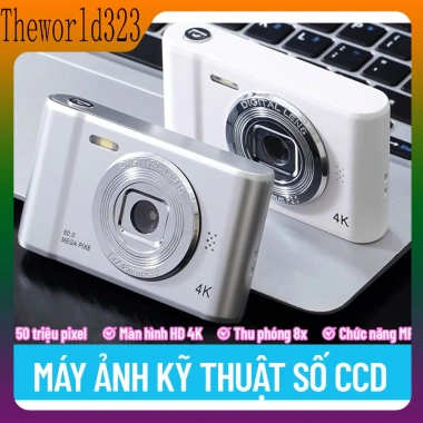 Máy Ảnh Số 4K 50MP CCD Chống Rung - Thiết Kế Siêu Nhẹ, Giá Ưu Đãi 90.054₫ 3