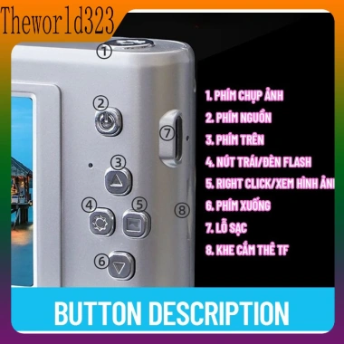 Máy Ảnh Số 4K 50MP CCD Chống Rung - Thiết Kế Siêu Nhẹ, Giá Ưu Đãi 90.054₫ 8