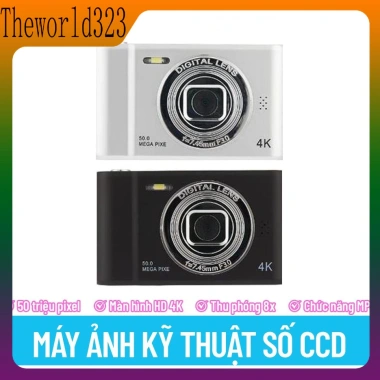 Máy Ảnh Số 4K 50MP CCD Chống Rung - Thiết Kế Siêu Nhẹ, Giá Ưu Đãi 90.054₫ 9