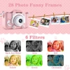 Máy ảnh trẻ em camera kép Full HD 1.080 selfie, quay video - 2 màu xanh hồng, giá 172k 6