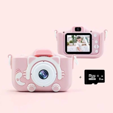 Máy ảnh trẻ em camera kép Full HD 1.080 selfie, quay video - 2 màu xanh hồng, giá 172k 10