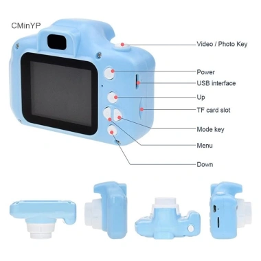 Máy ảnh trẻ em CMinYP X2 - Cổ điển kỹ thuật số, chụp ngoài trời 60‑100 nhân vật, quà tặng Vinh Quang, 164.750₫