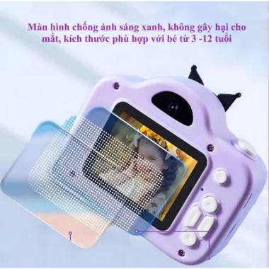 Máy ảnh trẻ em đa chức năng, quay video, nghe nhạc, chơi game - tặng thẻ nhớ 16G, giá chỉ 320.000đ 7