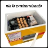 Máy Ấp Trứng 35 Trứng: Thùng Xốp & Nhôm Viền, Chạy Dây Nhiệt Cacbon, Đảo Tự Động, 719.000₫