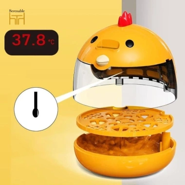 Máy ấp trứng gà cút dễ thương, cửa sổ trong suốt, độ ẩm & nhiệt độ ổn định, 10 khay, bảo hành 12 tháng, tiết kiệm điện, giá ưu đãi 369k