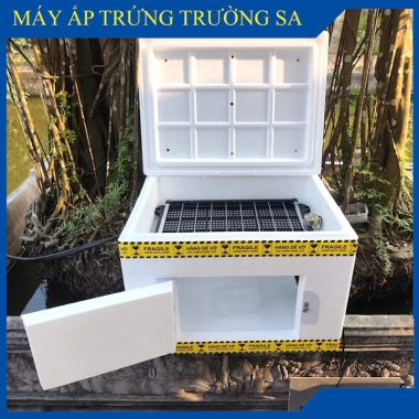 Máy ấp trứng hộ gia đình thùng xốp + đảo tự động 60 trứng - Giá 899.000, khuyến mãi