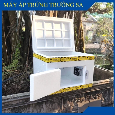 Máy ấp trứng hộ gia đình thùng xốp + đảo tự động 60 trứng - Giá 899.000, khuyến mãi